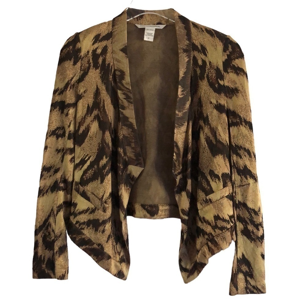 Diane Von Furstenburg Open Front Waterfall